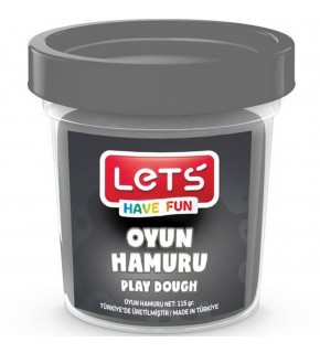 Lets Oyun Hamuru Tek Renk Gri 110 GR L8440-13