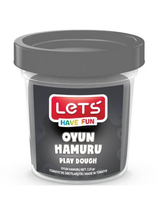 Lets Oyun Hamuru Tek Renk Gri 110 GR L8440-13
