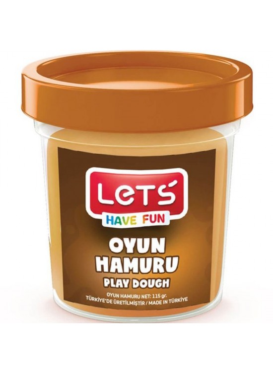 Lets Oyun Hamuru Tek Renk Kahverengi 110 GR L8440-6 Lets Oyun Hamuru Tek Renk Kahverengi 110 GR L8440-6