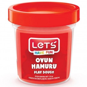 Lets Oyun Hamuru Tek Renk Kırmızı 110 GR L8440-2