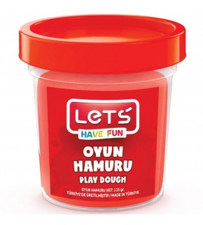 Lets Oyun Hamuru Tek Renk Kırmızı 110 GR L8440-2