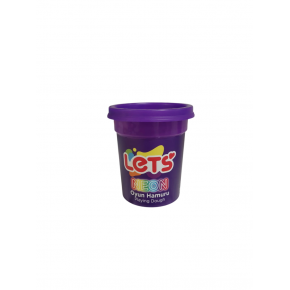 Lets Oyun Hamuru Tek Renk Neon Mor 110 G