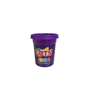 Lets Oyun Hamuru Tek Renk Neon Mor 110 G