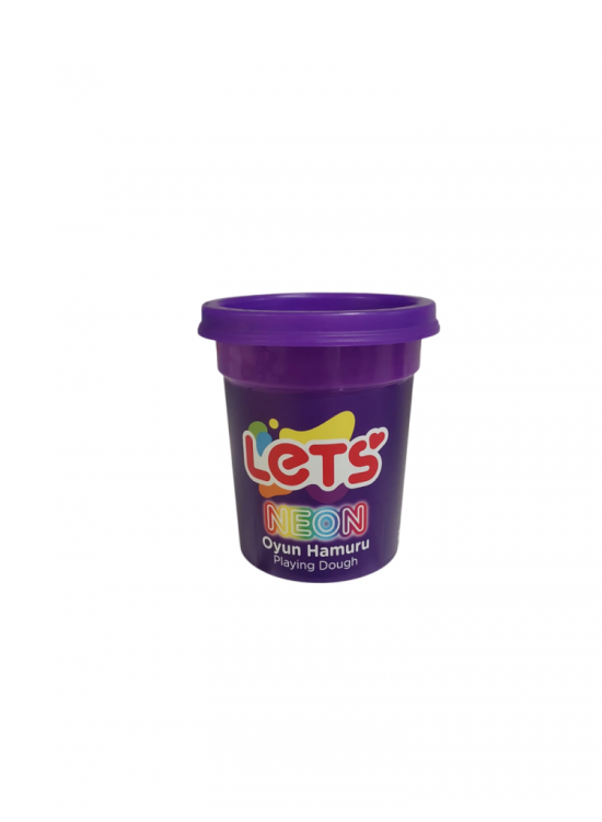 Lets Oyun Hamuru Tek Renk Neon Mor 110 G
