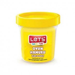 Lets Oyun Hamuru Tek Renk Neon Sarı 110 GR L8440-17