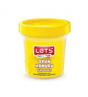 Lets Oyun Hamuru Tek Renk Neon Sarı 110 GR L8440-17