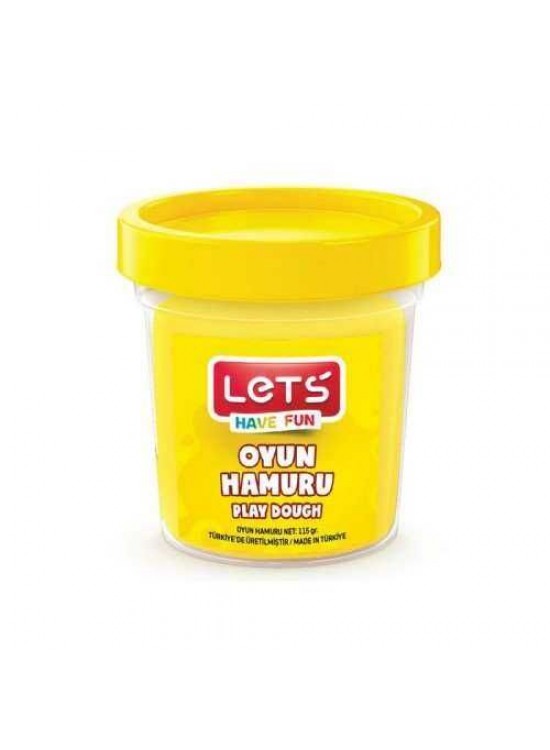 Lets Oyun Hamuru Tek Renk Neon Sarı 110 GR L8440-17