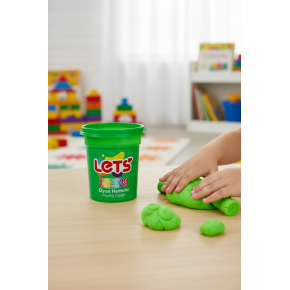 Lets Oyun Hamuru Tek Renk Neon Yeşil 110 G Y L01009