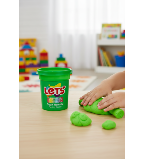 Lets Oyun Hamuru Tek Renk Neon Yeşil 110 G Y L01009