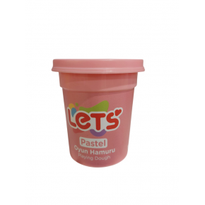Lets Oyun Hamuru Tek Renk Pastel Pembe 110 G