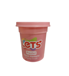 Lets Oyun Hamuru Tek Renk Pastel Pembe 110 G