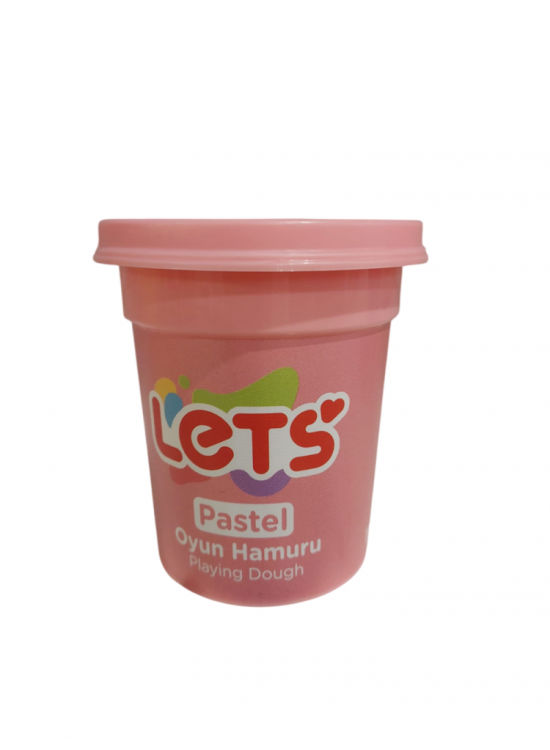 Lets Oyun Hamuru Tek Renk Pastel Pembe 110 G