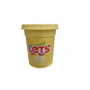 Lets Oyun Hamuru Tek Renk Pastel Sarı110 G