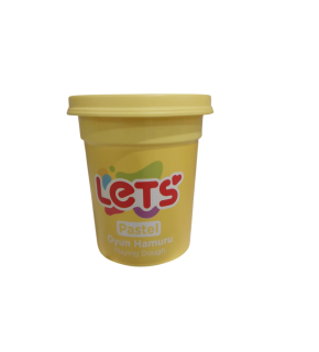 Lets Oyun Hamuru Tek Renk Pastel Sarı110 G