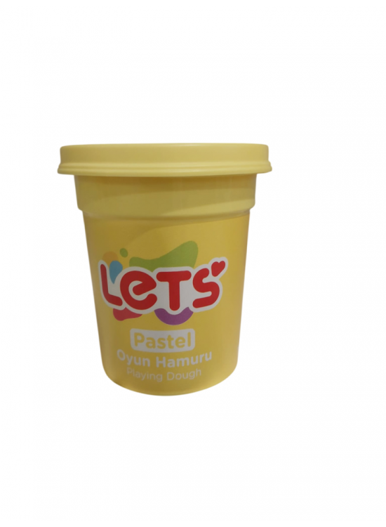 Lets Oyun Hamuru Tek Renk Pastel Sarı110 G