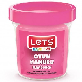 Lets Oyun Hamuru Tek Renk Pembe 110 GR L8440-7