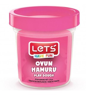 Lets Oyun Hamuru Tek Renk Pembe 110 GR L8440-7