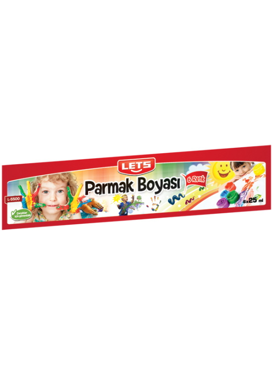 Lets Parmak Boyası 25 ML 6 LI L-5500
