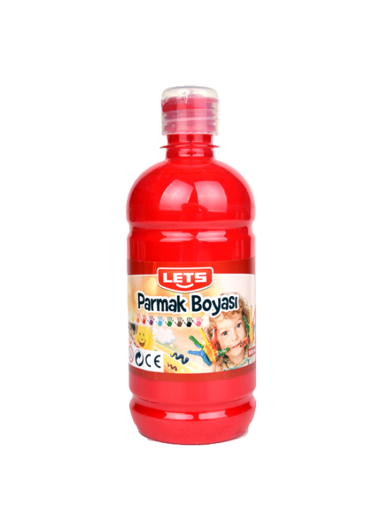 Lets Parmak Boyası 500 ML Kırmızı L-5004 Lets Parmak Boyası 500 ML Kırmızı L-5004