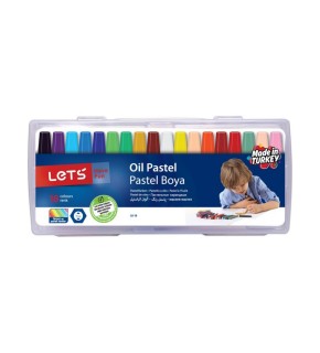 Lets Pastel Boya 18 Renk Plastik Çantalı