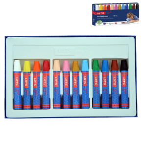 Lets Pastel Boya Karton Kutu Köşeli 12 Renk L-6120