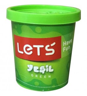 Lets Oyun Hamuru Tek Renk Yeşil 110 GR L8440-4