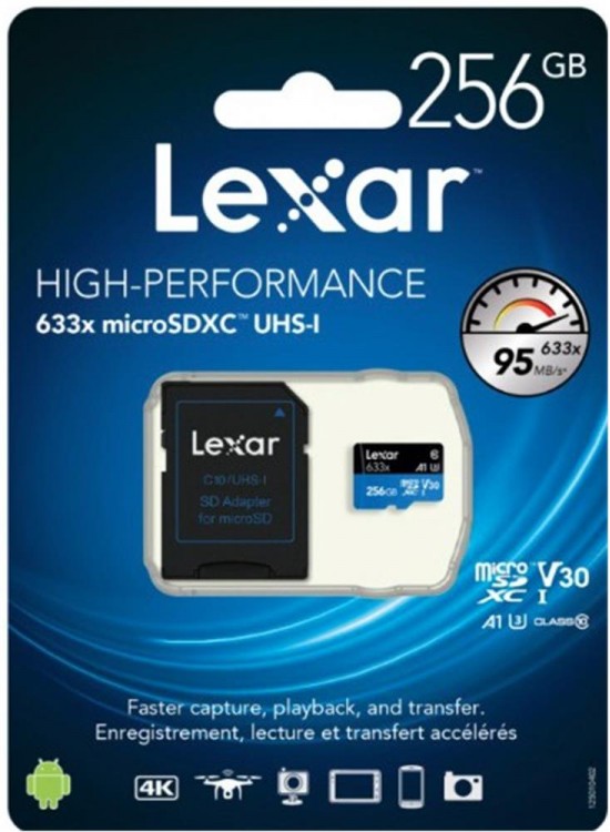 Lexar 512gb microSDXC™ UHS-I, SD adaptörlü, 100 MB-snye kadar okuma, 70 MB-snye kadar yazma Lexar 512gb microSDXC™ UHS-I, SD adaptörlü, 100 MB-snye kadar okuma, 70 MB-snye kadar yazma