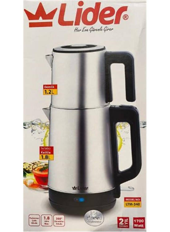 Lider Ltm-340 İkisi Bir Arada Elektrikli Çaycı Ve Kettle