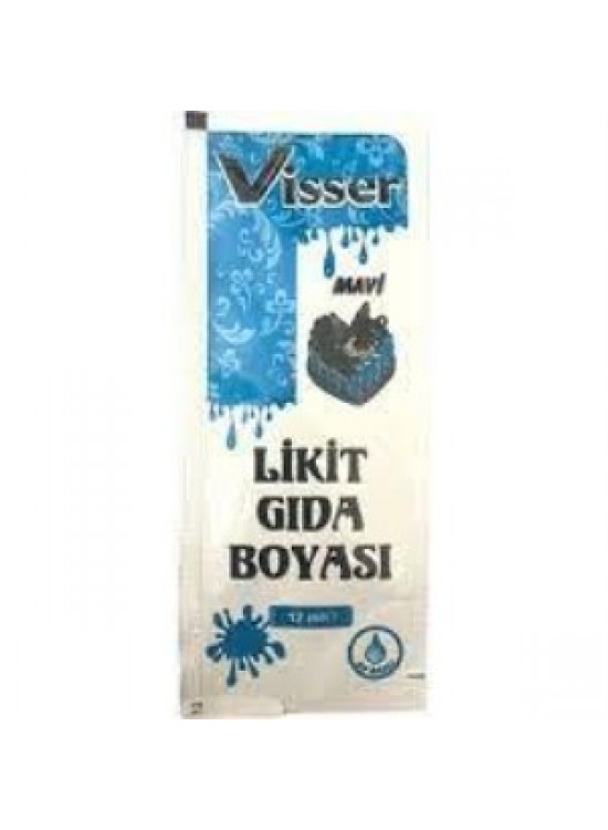Likit Gıda Boyası 12 Li Mavi