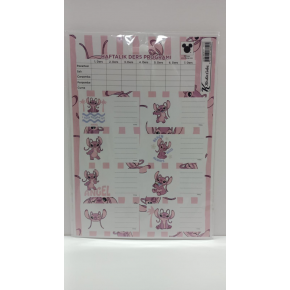 Lilo&stitch Ders Programlı 3lü Etiket