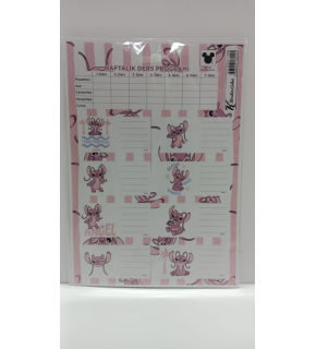 Lilo&stitch Ders Programlı 3lü Etiket