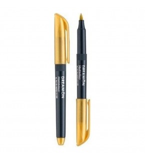 Lineplus Keçeli Kalem Fırça Uçlu Dreamon Altın (1 Adet)