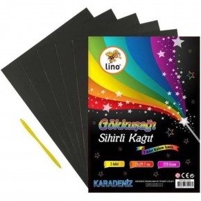Lino 20X30 Gökkuşağı Sihirli Kağıt 5li