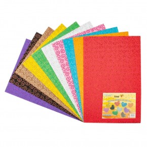 Lino 20x30 Spiral Desenli Simli Eva  Karışık 10 Lu