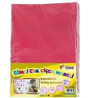 Lino 33X35 Simli Yapışkanlı Eva Çiçek Modeli 2li