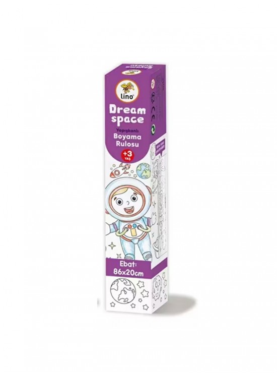 Lino 86x20 Yapışkanlı Boyama Rulosu Dream Space Lino 86x20 Yapışkanlı Boyama Rulosu Dream Space