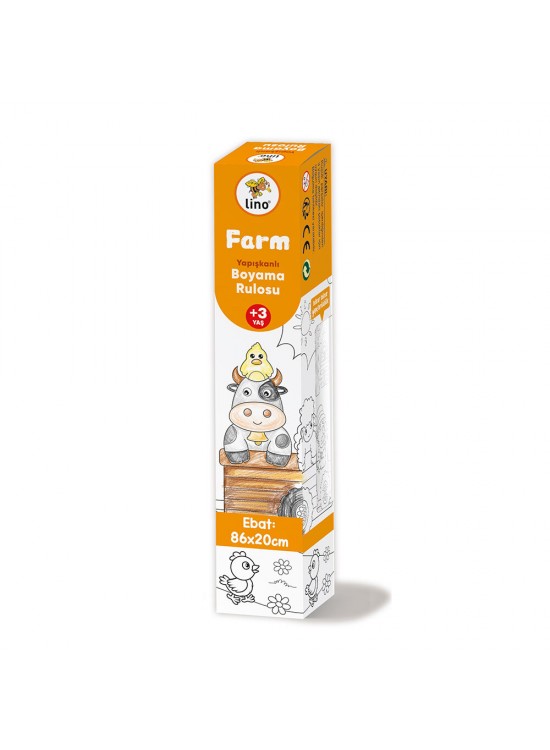 Lino 86x20 Yapışkanlı Boyama Rulosu Farm Lino 86x20 Yapışkanlı Boyama Rulosu Farm