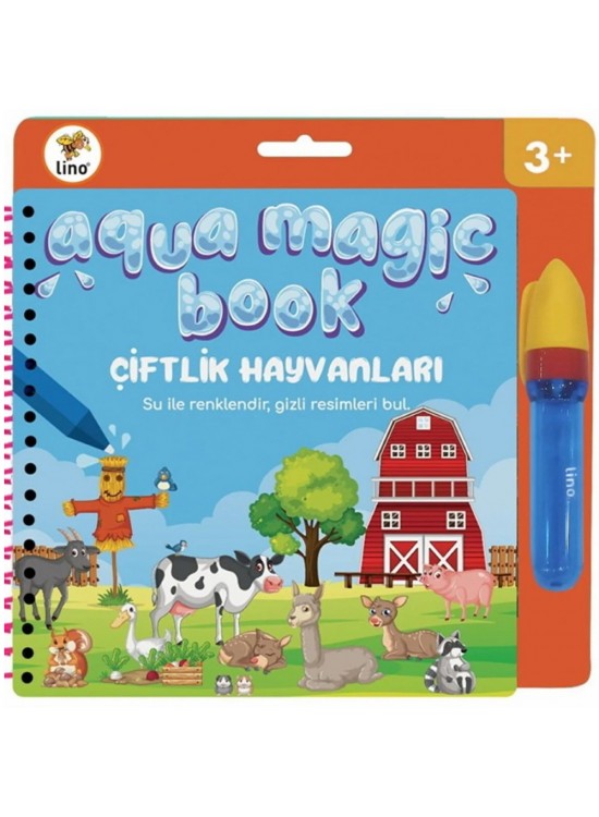 Lino Boyama Kitabı Aqua Magic Book Çiftlik Sihirli TFL-1007 Lino Boyama Kitabı Aqua Magic Book Çiftlik Sihirli TFL-1007