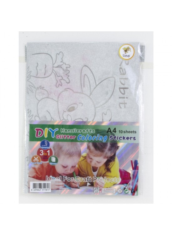 Lino Elişi Kağıdı Simli Yapışkanlı 5 Lİ 20x30 CM 3816J