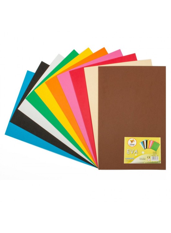 Lino Eva 50x70 Cm.10 Renk 2mm. 10lu Paket