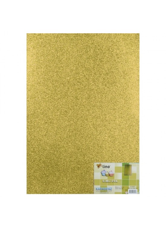 Lino Eva 50x70 Cm.Altın 2 MM Simli
