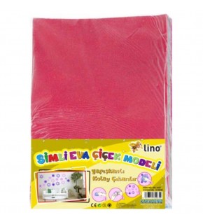 Lino Eva Yapışkanlı Simli Çiçek Modeli 33x35 2 Renk DS-507