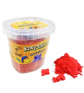Lino Kinetik Kum Kovalı 500 GR 3 LÜ Kalıp Kırmızı LN-500KR
