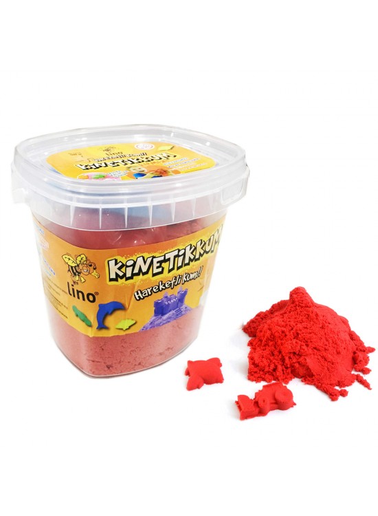 Lino Kinetik Kum Kovalı 500 GR 3 LÜ Kalıp Kırmızı LN-500KR