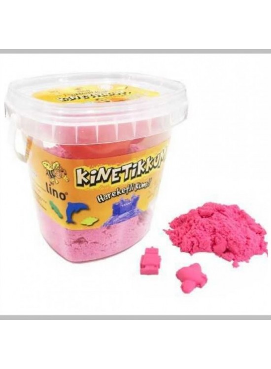 Lino Kinetik Kum Kovalı 500 GR 3 LÜ Kalıp Pembe LN-500P