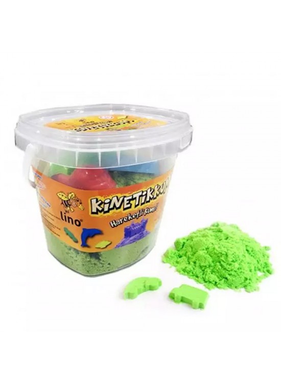 Lino Kinetik Kum Kovalı 500 GR 3 LÜ Kalıp Yeşil LN-500Y