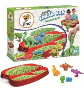 Lino Kinetik Kum Seti Dinazorlar 350 Gr Kum+6 Kalıp Ln-553