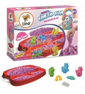 Lino Kinetik Kum Seti Unicorn (350 Gr Kum+6 Kalıp) Ln-552
