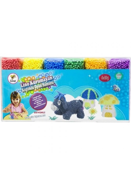 Lino Kurumayan Köpüklü Oyun Hamuru 6X10Gr 152017