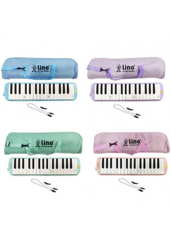 Lino Melodika 32 Tuşlu Bez Çanta Pastel Karışık LN-32-PKS